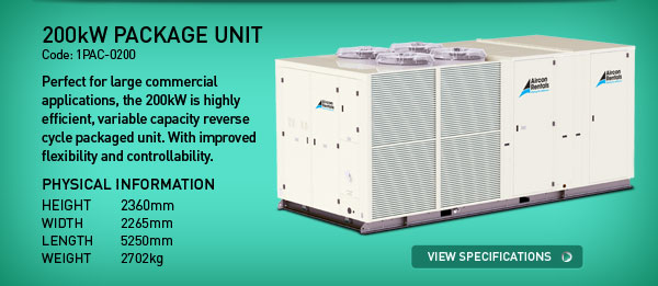 200kW Reverse Cycle Package Unit